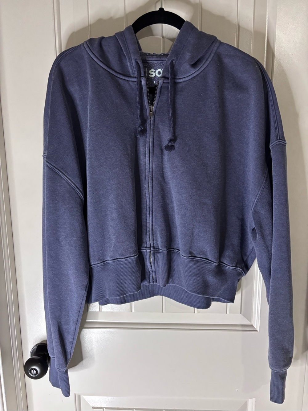 SO Women's Zip-Up Hoodie in Slate Blue